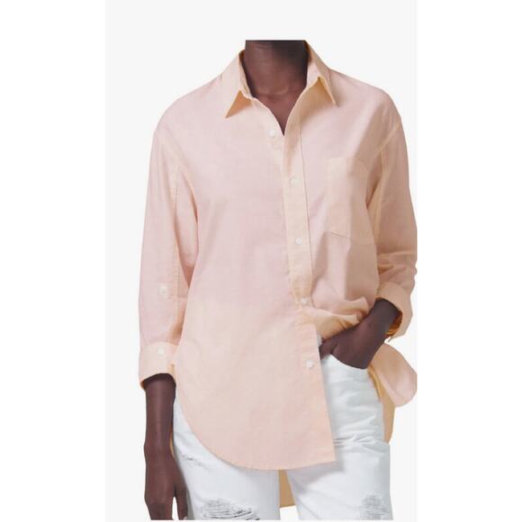 Citizens of Humanity Kayla Button Down Shirt in Sherbert Peach S - Picture 1 of 12